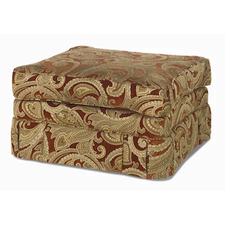 Ottoman with Skirted Base